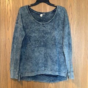 Long sleeve jean shirt